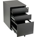Global Industrial 3 Drawer Low File Cabinet, Black 695450